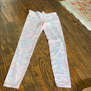 Ivivva size 10 girls pink and colorful leggings